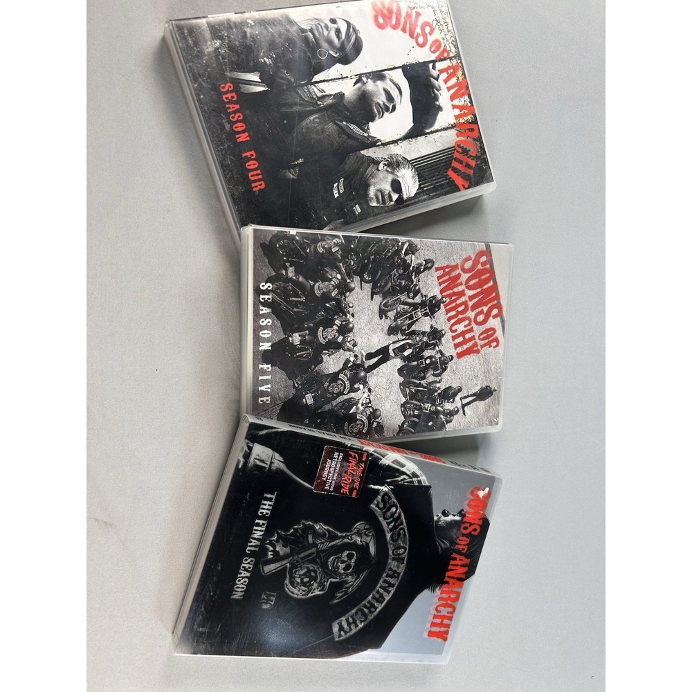 Sons of Anarchy Seasons 4 5 & Final Season DVD Lot Complete Series Sets Tested